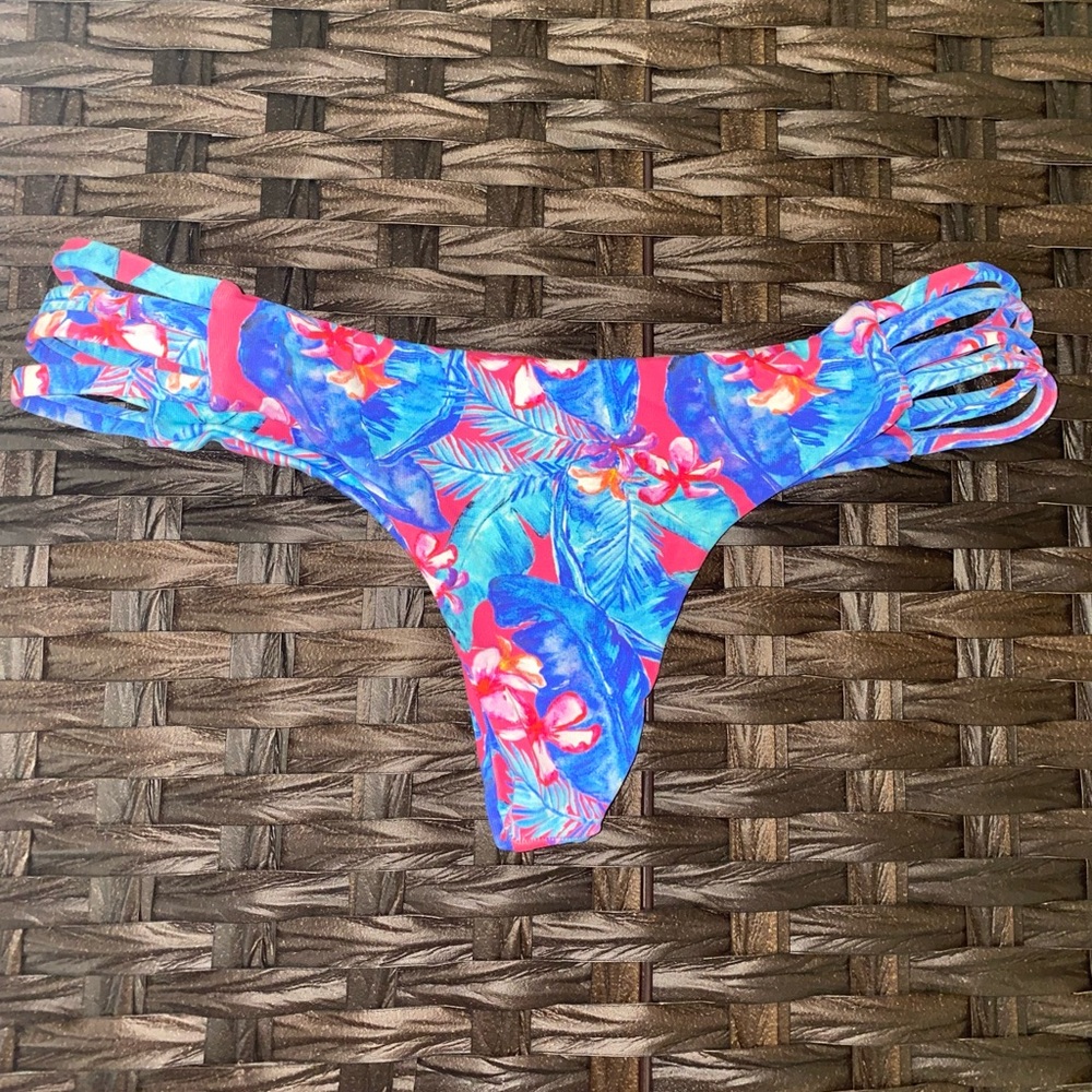Tropical Floral Bikini Bottom